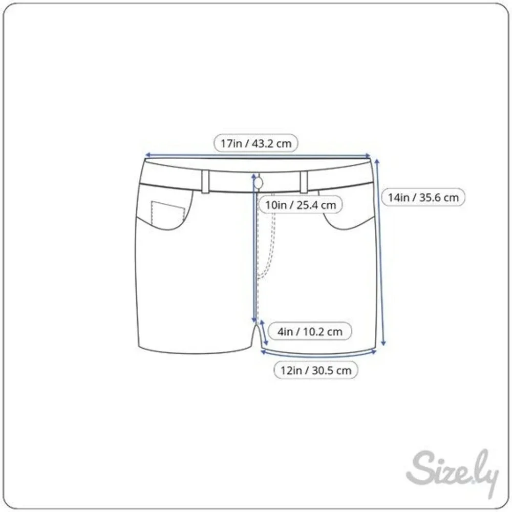 Apt 9 Denim Shorts Distressed Cuffed‎ Hem Casual Everyday Blue Jean Shorts